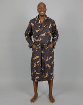 MASH X Woodstocklaundry - MENS WOVEN GOWN JUMPING CHEETAH