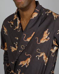 MASH X Woodstocklaundry - MENS WOVEN GOWN JUMPING CHEETAH
