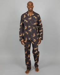 MASH X Woodstocklaundry -MENS LONG PYJAMAS SET JUMPING CHEETAH