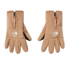 Skims X TNF - fleece gloves - ochre color