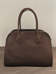 The row - margaux size 12 - saddle leather deep brown