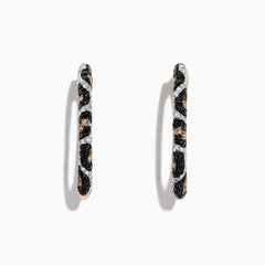 EF - Leopard Hoop rose gold diamond Earrings