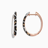 EF - Leopard Hoop rose gold diamond Earrings