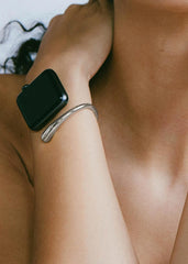 Apple watch cuff - silver