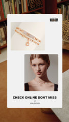 Hermes - diamond kelly choker - rose gold