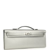 Hermes - kelly cut argent chevre
special leather fashion show piece
limited