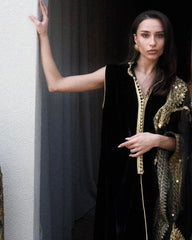 SHD X MASH - SHD Velvet Kaftan black