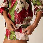 Kith - Patchwork Print Short & shirt silk set