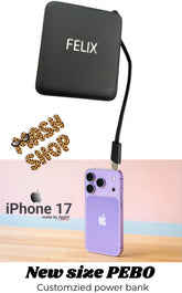 Mash X PEBO - customized charger power bank - 2 models old & new