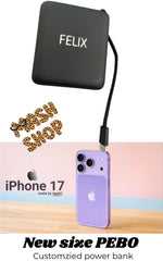 Mash X PEBO - customized charger power bank - 2 models old & new