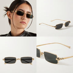 Cartier luxury eyewear- gold plated panther frame
