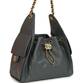 Chanel- small Hobo bag 25 - dark grey ( limited edition color)
