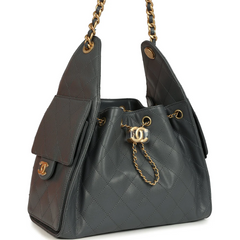 Chanel- small Hobo bag 25 - dark grey ( limited edition color)