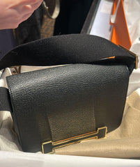Hermes - Geta black maysor gold hardware