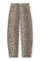 Ganni - LEOPARD DENIM STARY JEANS