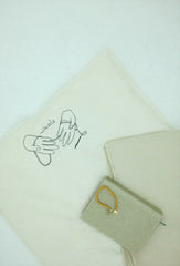 “fastajab” prayer mat with thoub by Ato