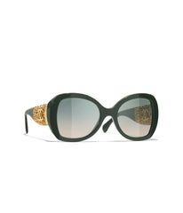 Chanel butterfly shades - green