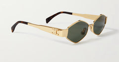 Celine - Triomphe hexagon-frame gold-tone