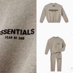 Essentials kids - sweatshirt- dark heather oatmeal