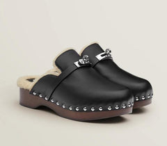 Hermes - carlotta mule - black size 39