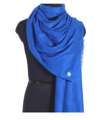 Dark Diva- Royal Blue Cashmere Pashmina