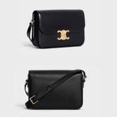 Celine - classic calfskin bag size 22 - black