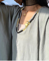 Shd X Mash - futoor kaftan free size-Green