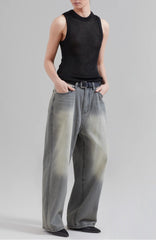 Frankie shop kane wide jeans - grey wash