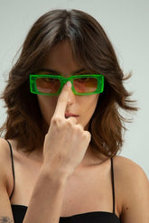 Vest on a couch - CLASSIC FRANCA SUNNIES Flourescent Green