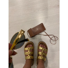 Celine eyewear- gold - with cross case bag