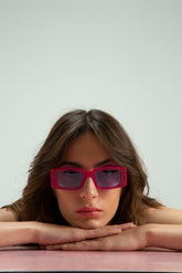 Vest on a couch - CLASSIC FRANCA SUNNIES -Hot Pink Acetate