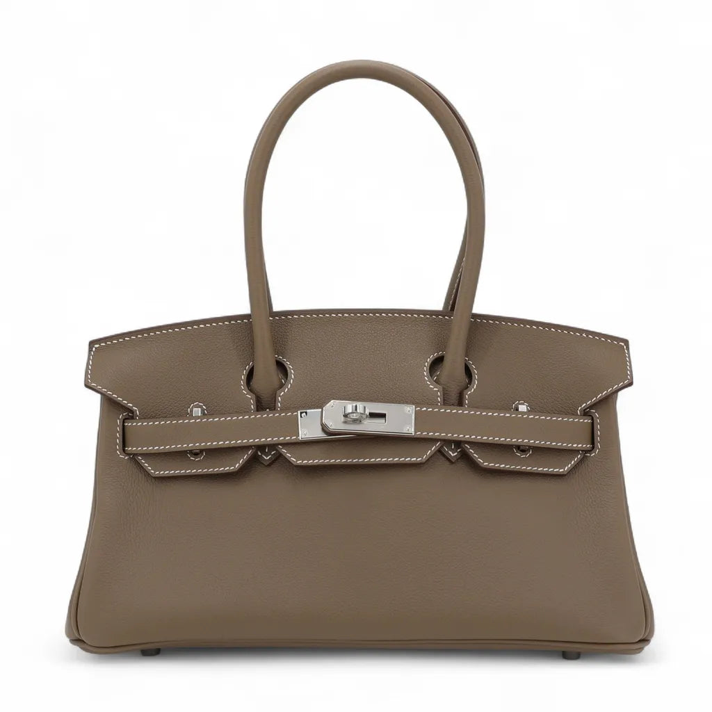 Hermes - birkin shoulder etoupe
