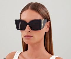 Saint laurent BLAZE oversized sunglasses black