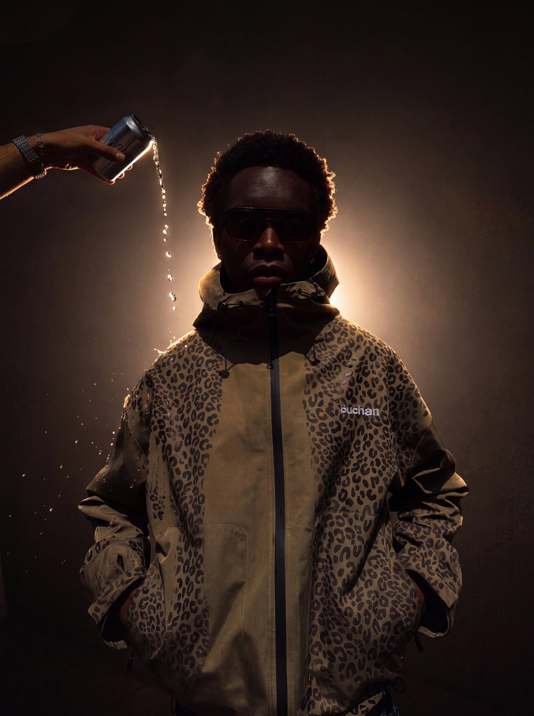 Water Reactive Cheetah Rain Jacket - 8 colors - free size