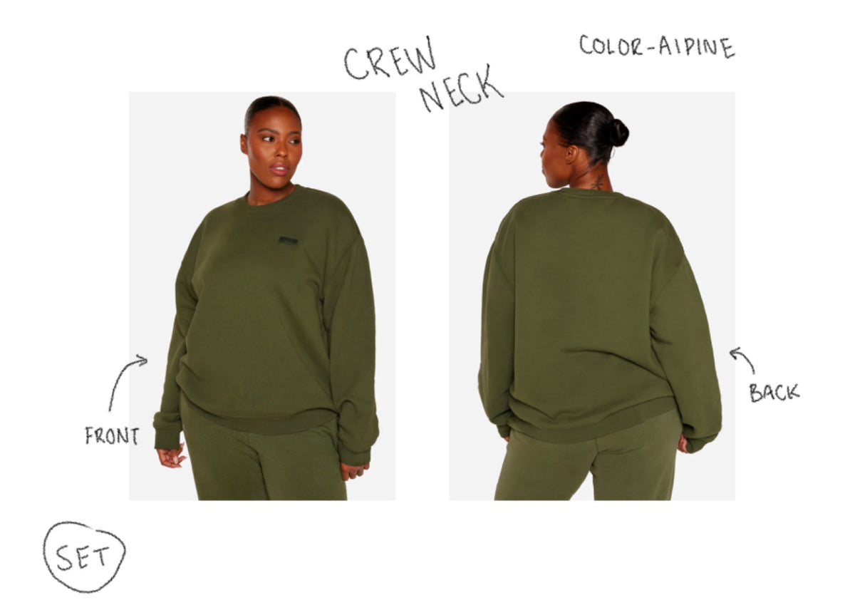 Set active -crewneck  sweater - ALPINE