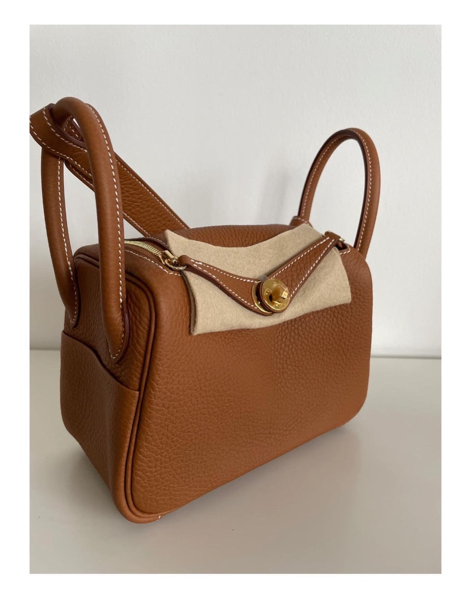 Hermes - mini lindy gold GHW  - new with invoive