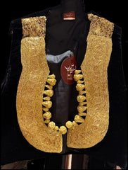 Mash X س ن دس -  black velvet vest with big embroidery