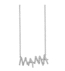 Panacheous jewelry- MAMA diamond necklace