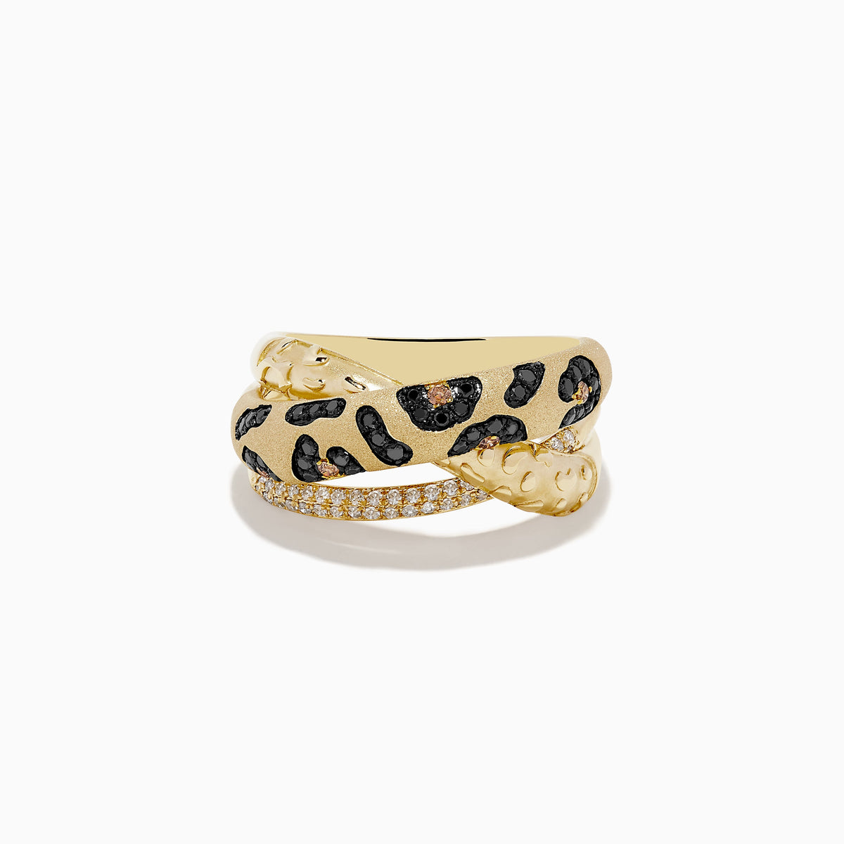 EF - crossover ring - leopard gold