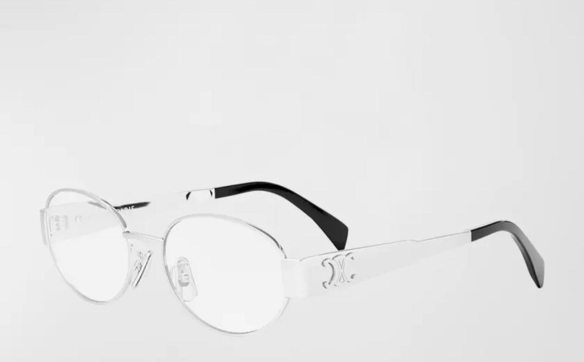 Celine - shiny clear lenses - silver - new