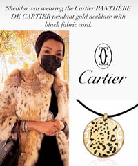 Cartier - discontinued panther collection - gold pendant