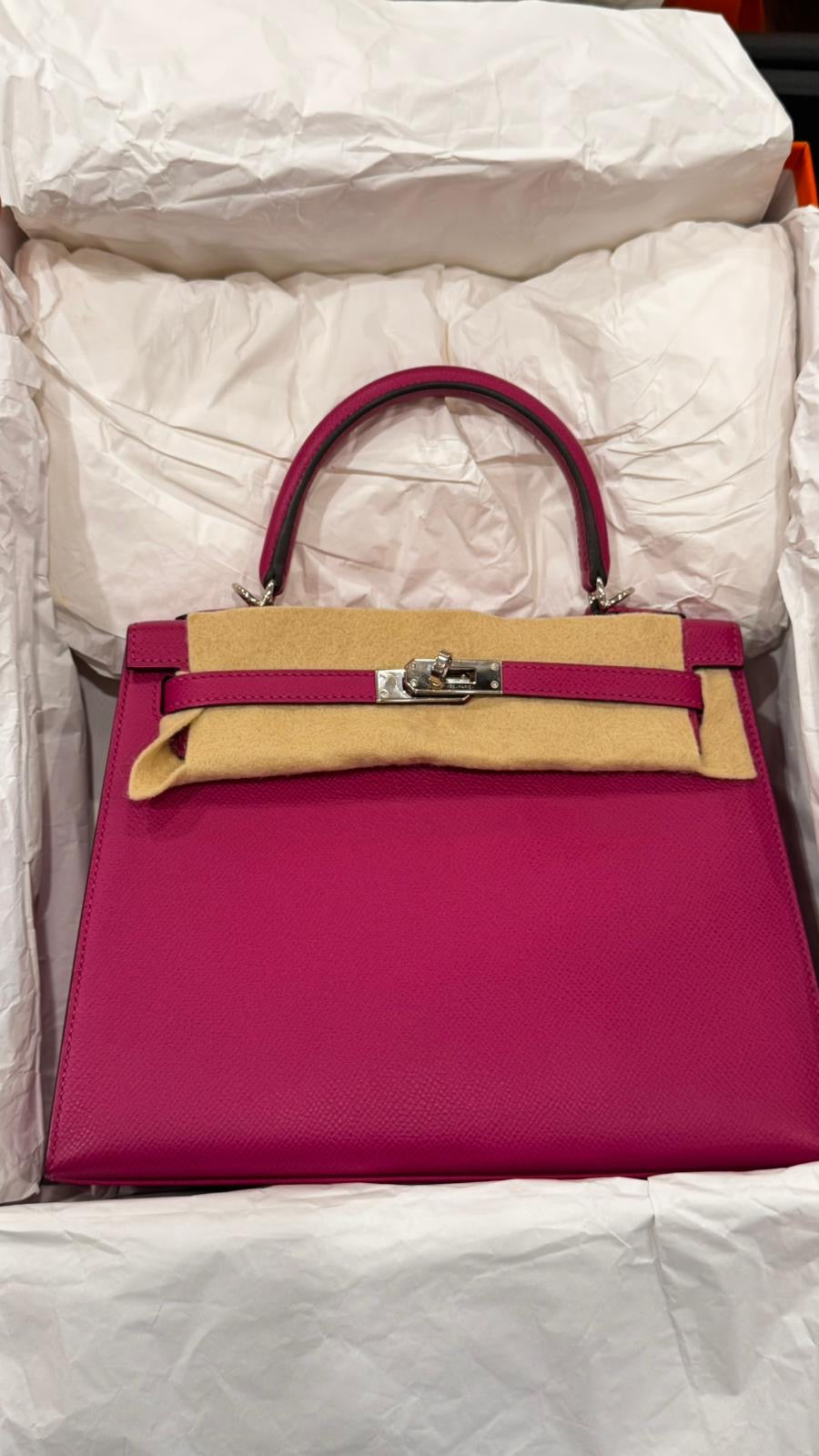 Hermes - kelly 25 Rose poupre phw