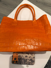 Bougie Bags - the real crocodile 🐊 - shopping bag - orange 🍊