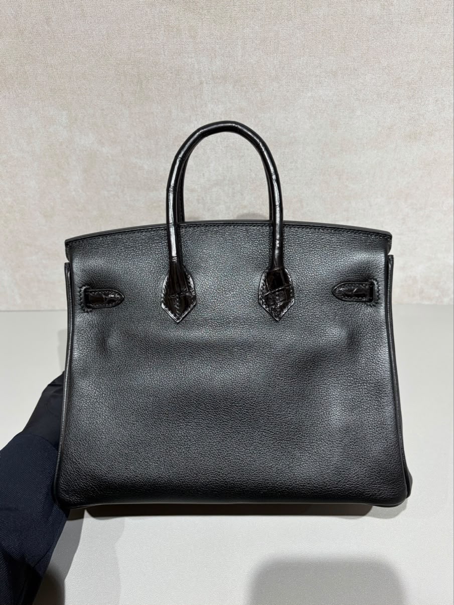 Hermes- Birkin 25 touch shiny - Noir GHW