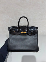 Hermes- Birkin 25 touch shiny - Noir GHW