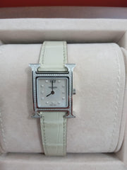 Hermes - Heure H watch diamond - alligator