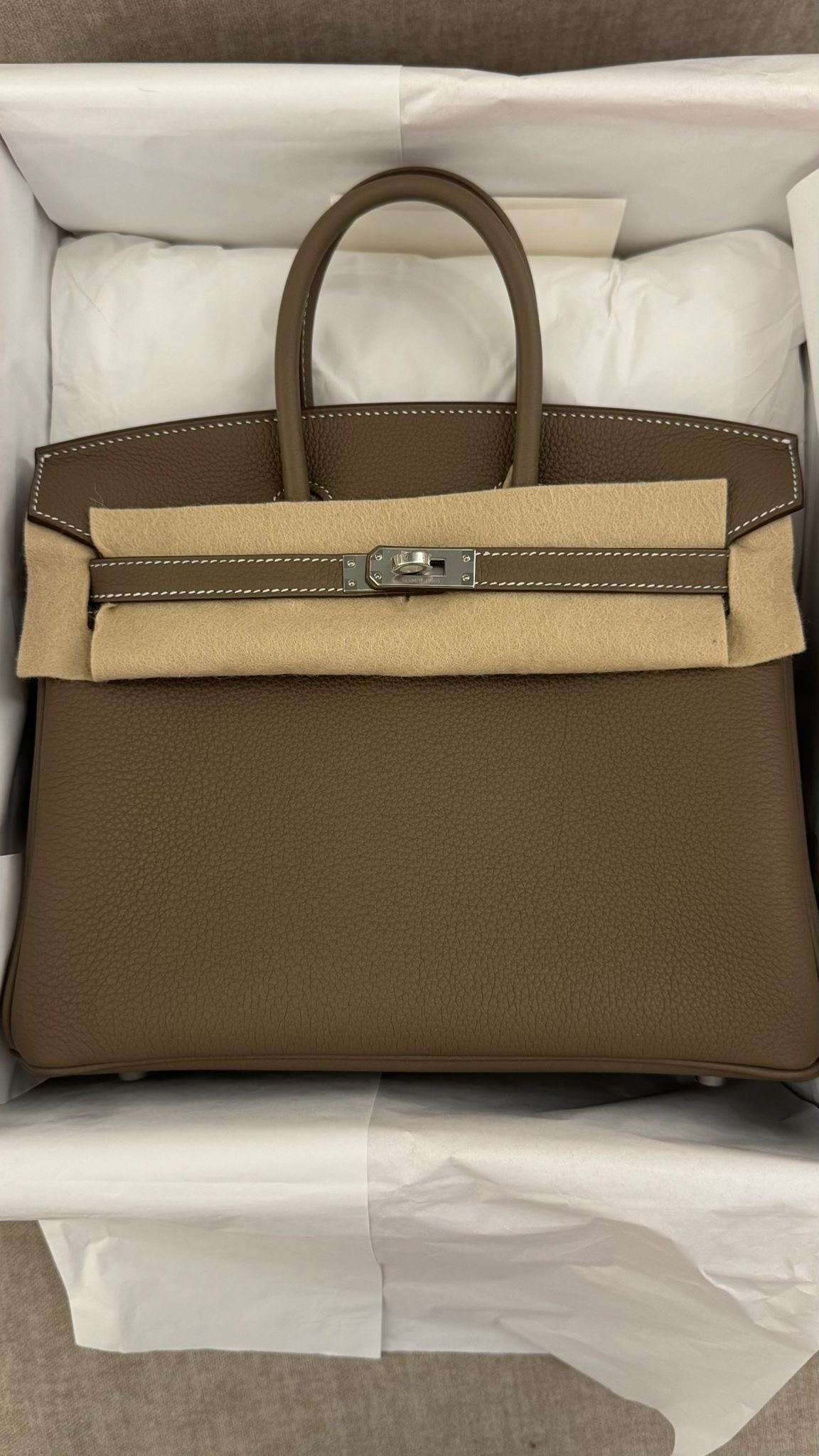 Hermes - birkin 25 toupe phw