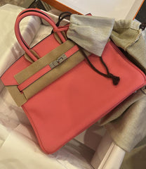 Hermes - birkin 25 Rose azalea phw