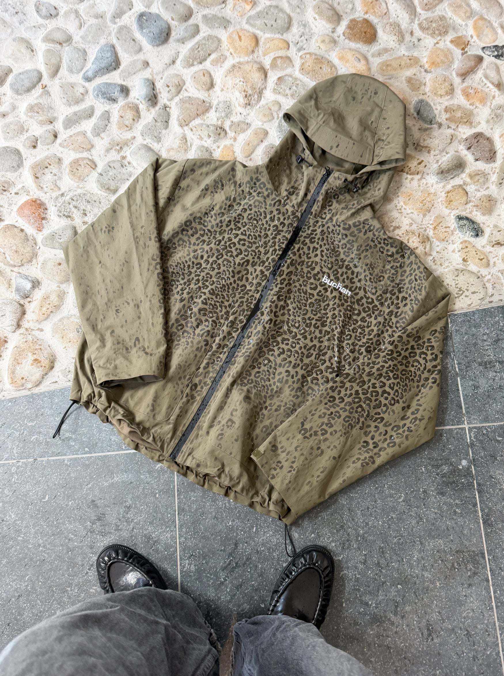 Water Reactive Cheetah Rain Jacket - 8 colors - free size