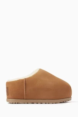 Ugg - Pumped 55 Slide Slippers in Suede platform - camel